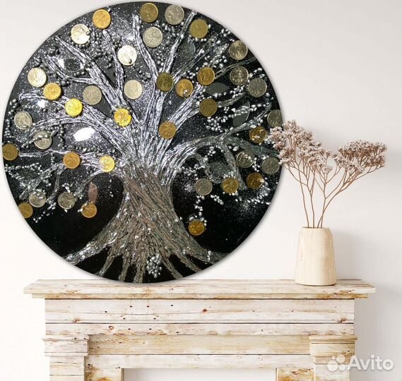 Картина интерьерная денежное дерево