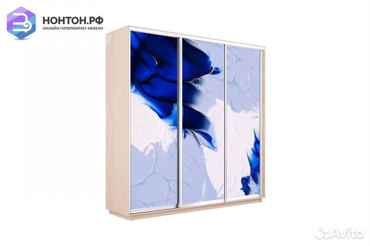 Шкаф-купе 3-х дверный Нонтон фото №1010 / дуб моло