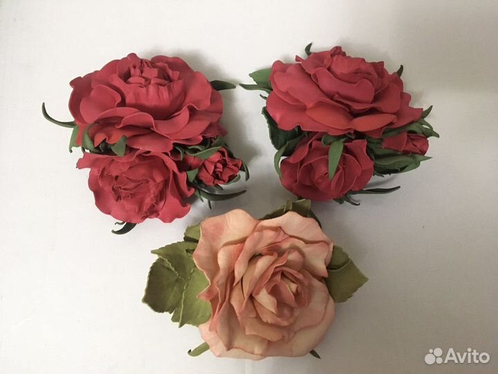 Заколки/броши новые из фоамирана