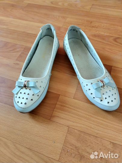 Балетки натуральная кожа 37