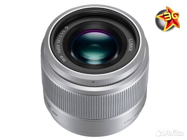 Panasonic 25mm f/1.7 G Aspherical H-H025 Silver
