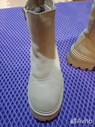 Сапоги короткие женские зимние