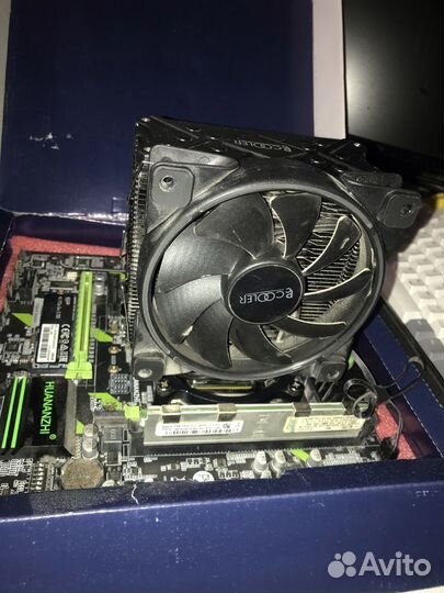 Комплект мать проц опера кулер