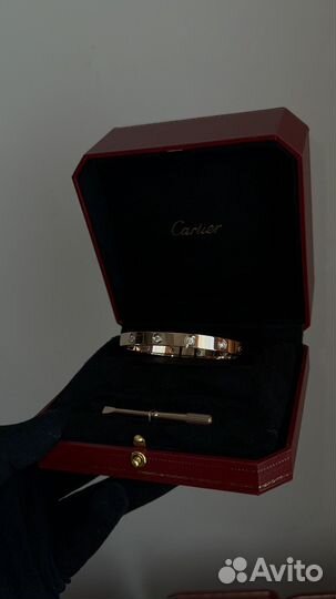 Браслет cartier love с бриллиантами