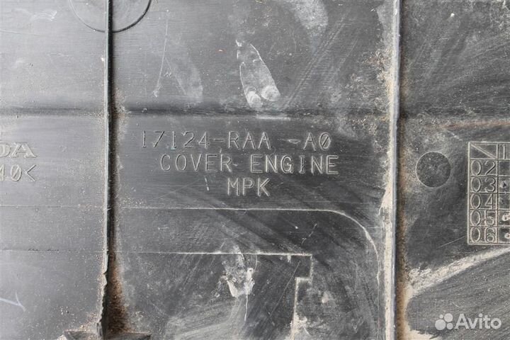 Накладка двигателя (декор) Хонда Аккорд 7