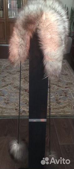 Подростковая песцовая шапка