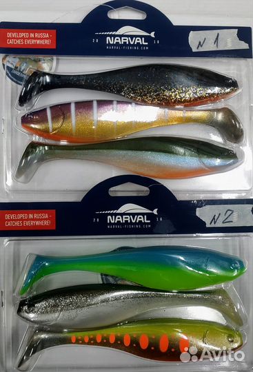 Набор приманок Narval Commander shad 18 см