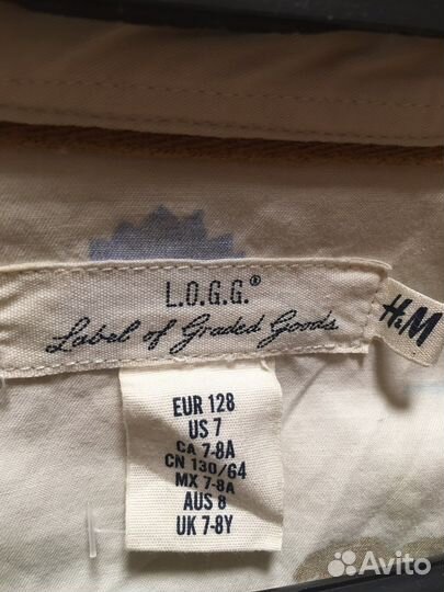 Рубашка для мальчика 128