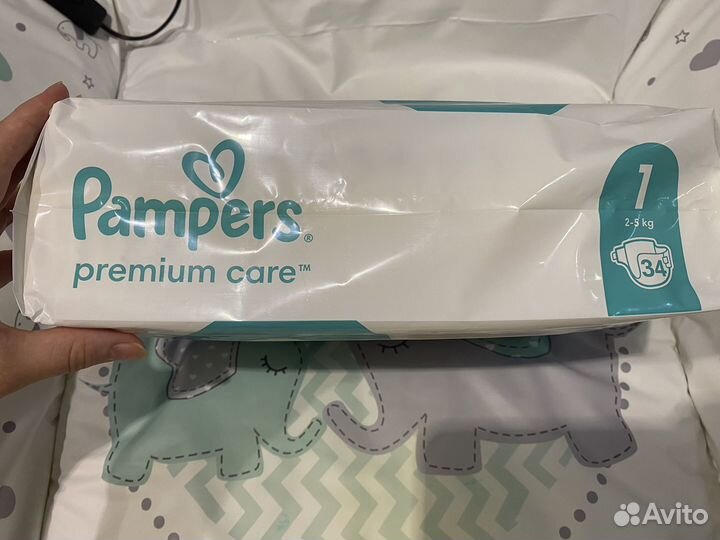 Подгузники памперс 1
