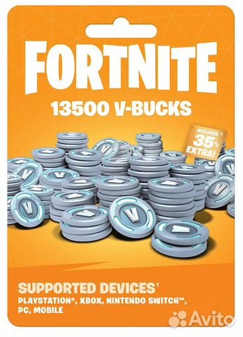 Fortnite 13 500 в баксы vbucks купить в Москве | Электроника | Авито