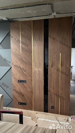 Стеновые панели с натуральным шпоном