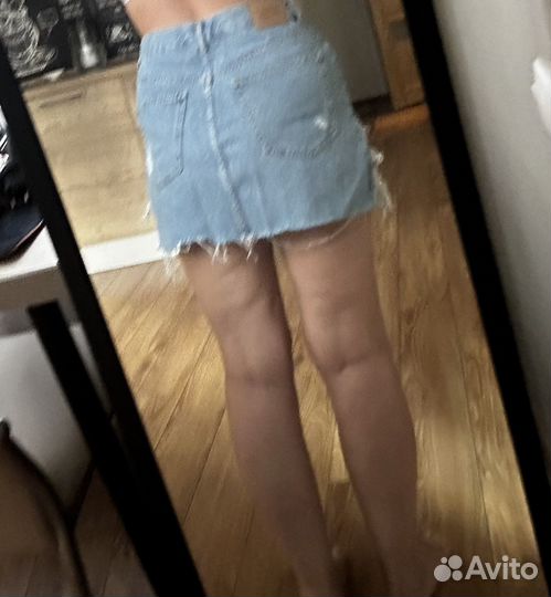 Джинсовая юбка pull bear