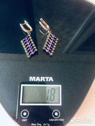 Серьги серебро 925