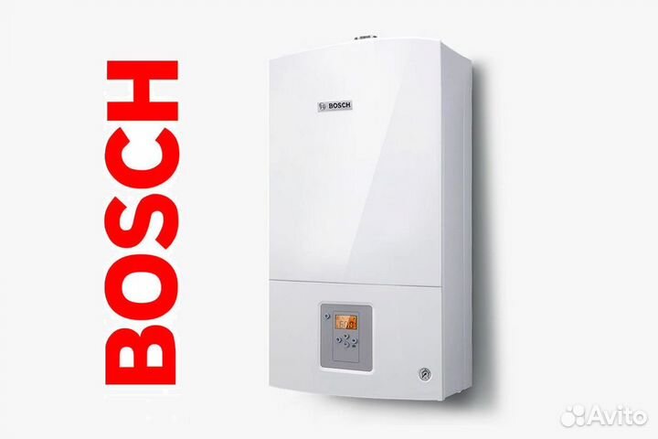 Газовый 1 конт котел Bosch Турбо 35квт до 350м2
