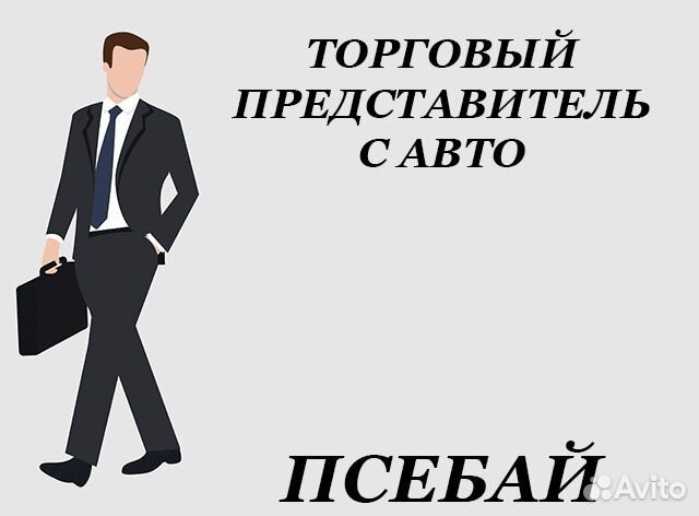 Торговый представитель с авто