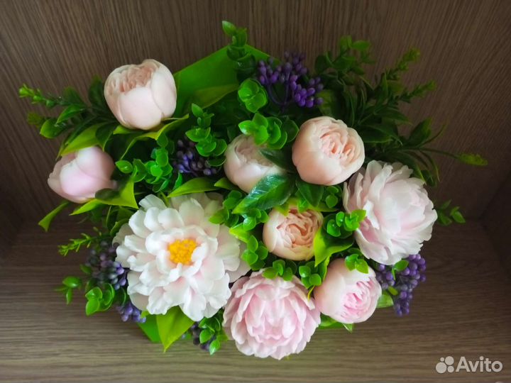 Букет цветов из мыла ручной работы