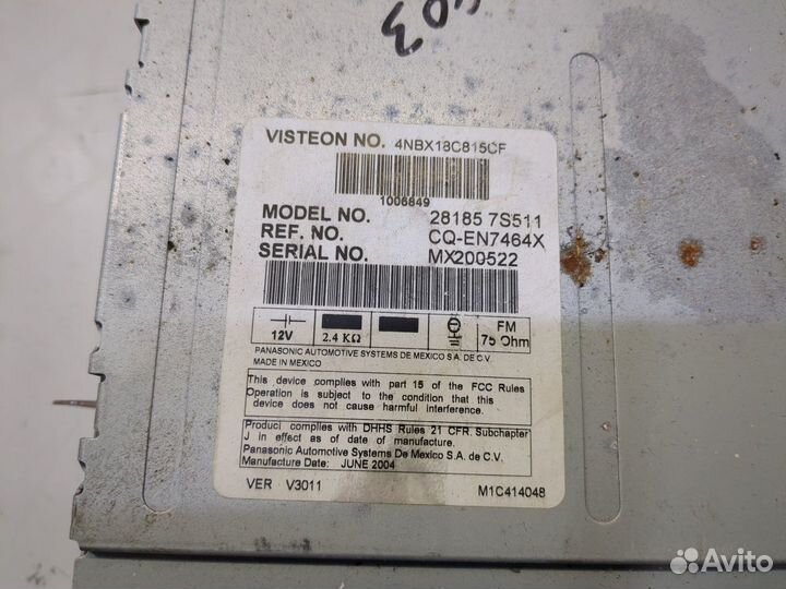 Магнитола Infiniti QX56, 2004