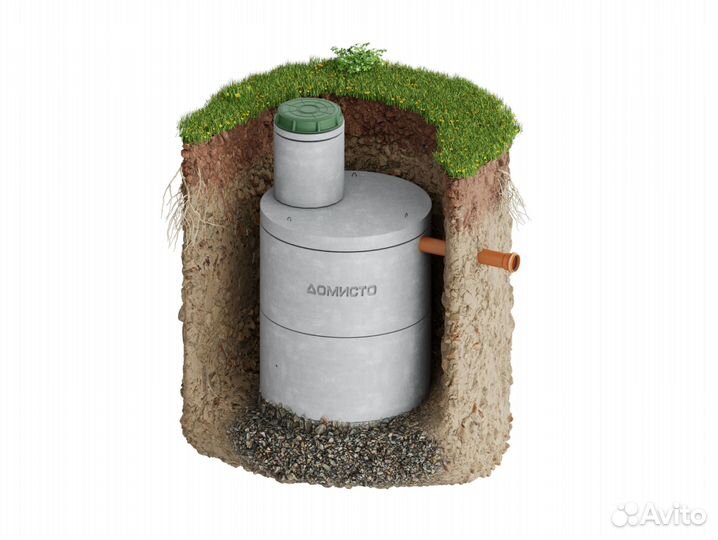 Септик из бетонных колец