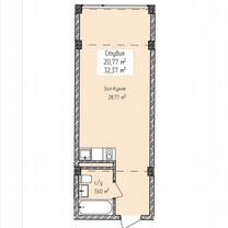 Апартаменты-студия, 32 м², 5/8 эт.