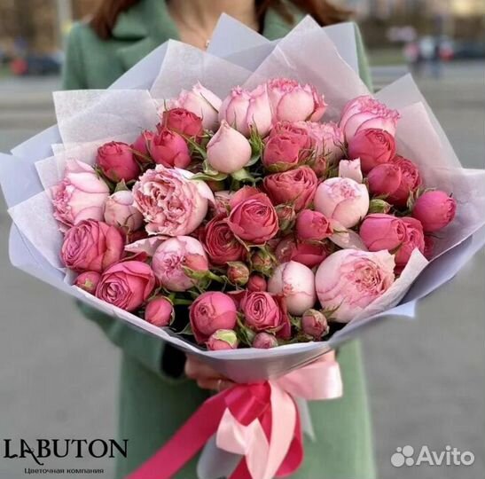 Цветы.Кустовые Розы.Доставка В Красноярск