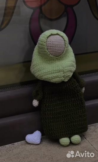 Вязаная куколка мусульманка