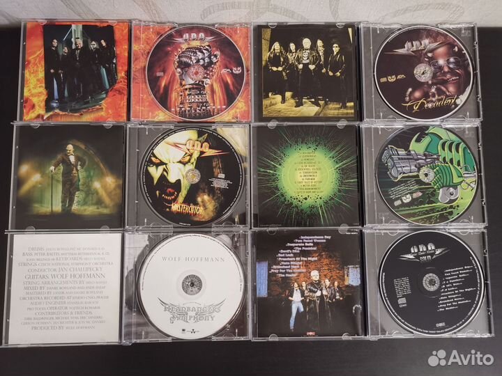 6шт. CD U.D.O. (Accept) Лицензия Fono, цена за все