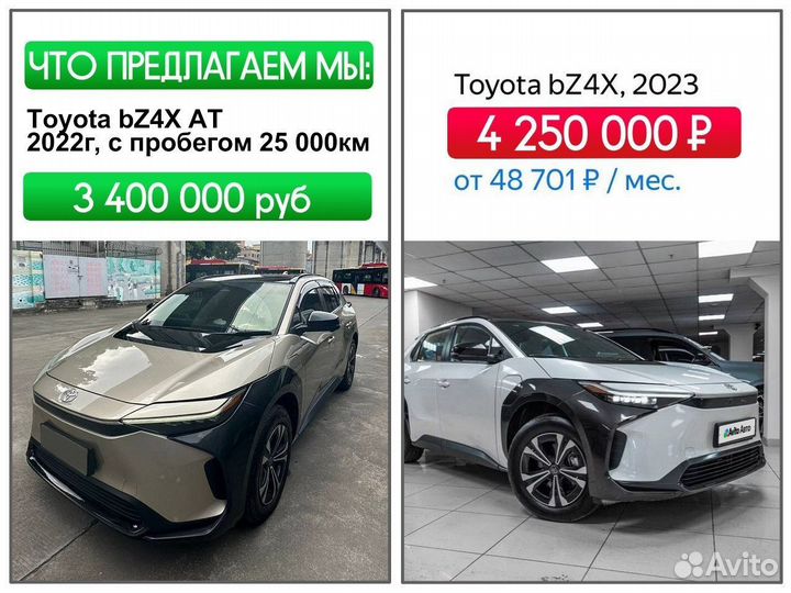 Toyota bZ4X AT, 2022, 25 000 км