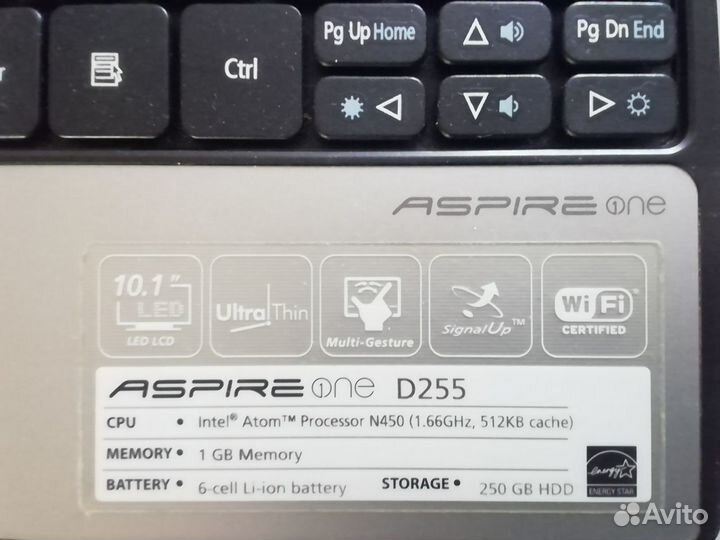 Продам нетбук Aser aspire one D255