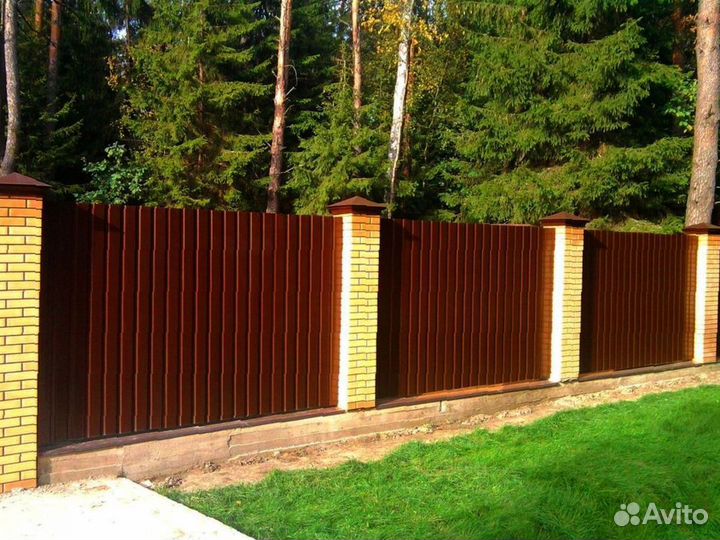 Забор из профнастила