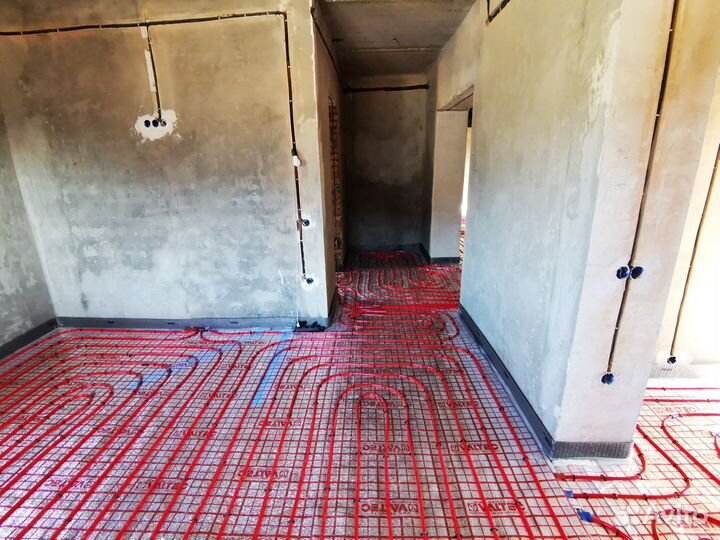 Монтаж водяного теплого пола