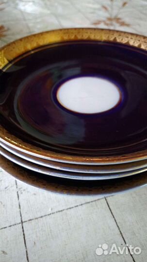 Блюдца кобальт лфз 5 шт