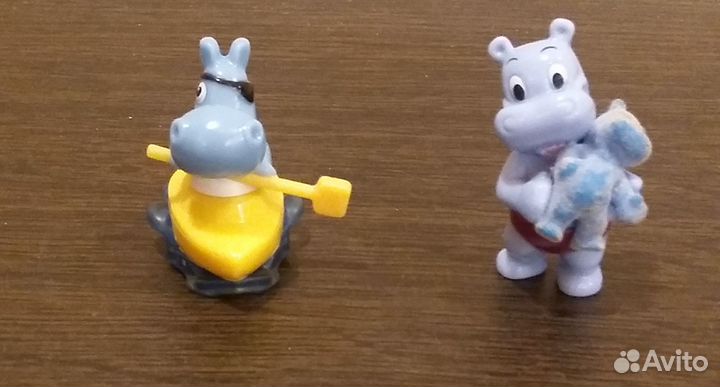 Киндеры. Игрушки бегемотики из киндер-сюрпризов