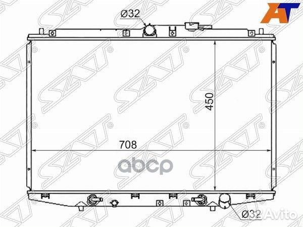 Радиатор Honda Odyssey 98-04 HD0007-RA6 Sat