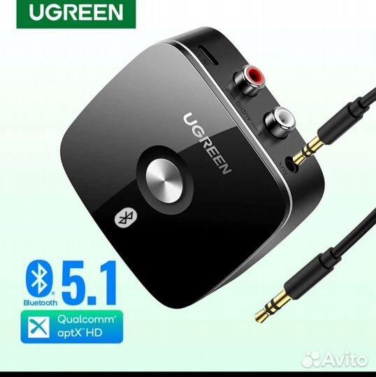 Ugreen bluetooth RSA приемник 5.1aptX HD3.5 ммAUX