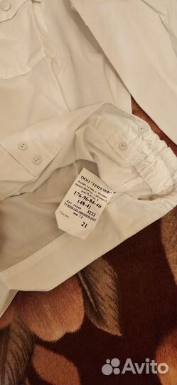 Рубашка белая мвд