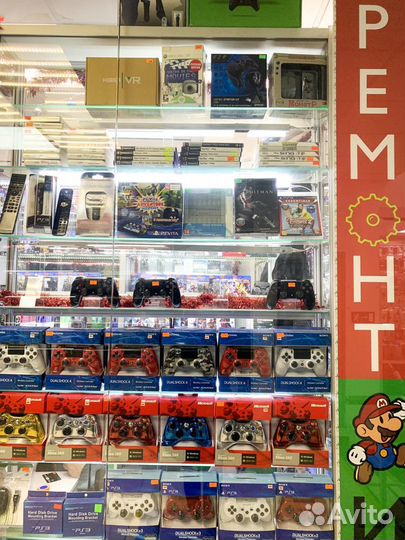 Ремонт игровых приставок и джойстиков PS4 PS3 Xbox