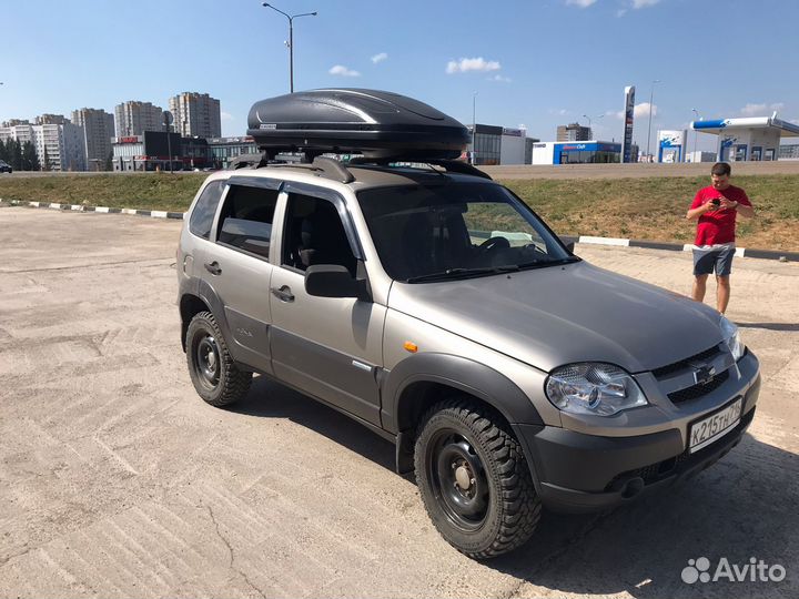 Автобокс бокс на крышу 430-460л Chevrolet Niva