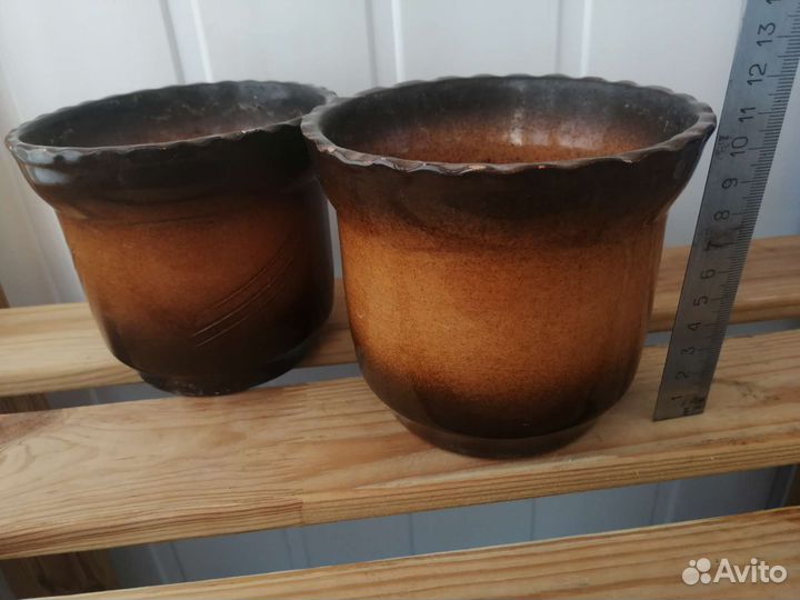Горшок для цветов 2шт. (Цена за все)