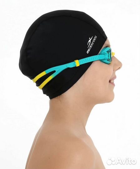 Шапочка для плавания 25degrees Essence Black, поли