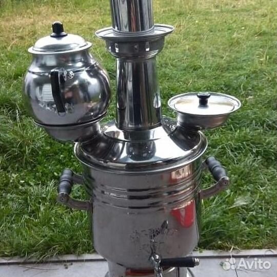 Самовар на дровах новый