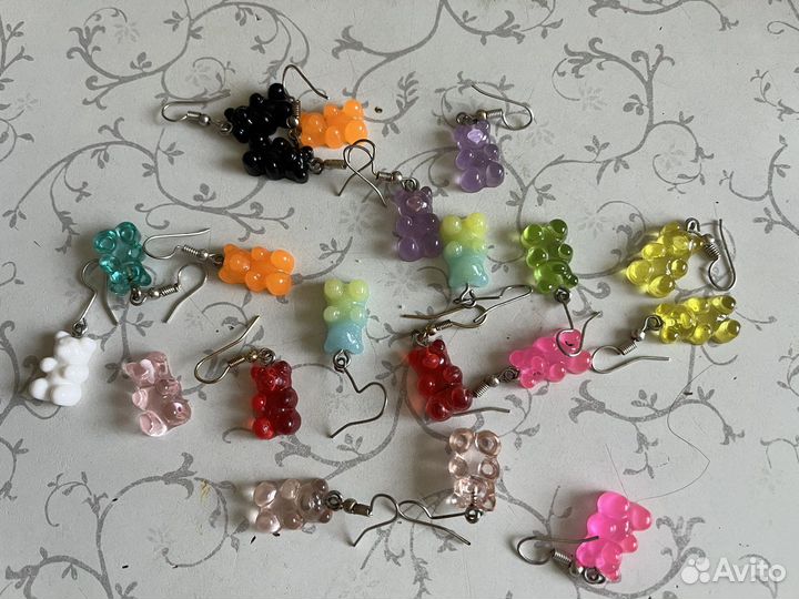 Серьги мишки