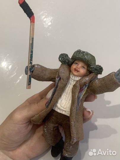 Ватная елочная игрушка