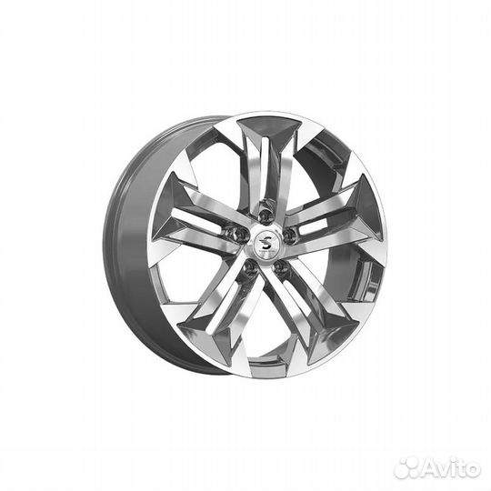 Литые диски 7.5x19 5x108 63.35 ET46 скад KP015 Diamond gloss graphite