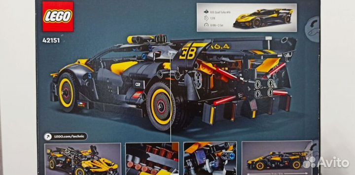 Kонcтруктop lеgo Теchnic Бoлид Бугaтти