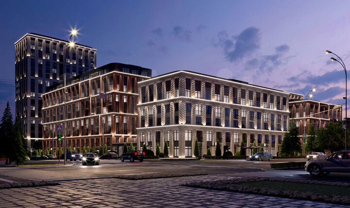 1-к. квартира, 53,8 м², 2/7 эт.