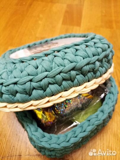 Вязанные корзины