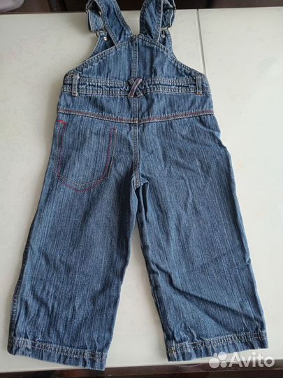 Комбинезон джинсовый для мальчика, 92 рост