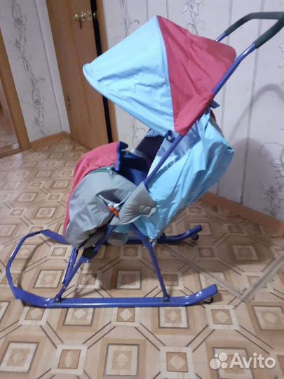 Детские санки коляска бу