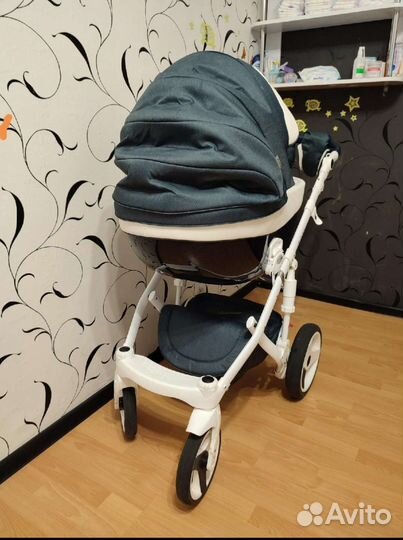 Коляска 2 в 1 adamex monte carbon