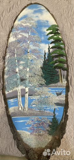 Картины пано из дерева